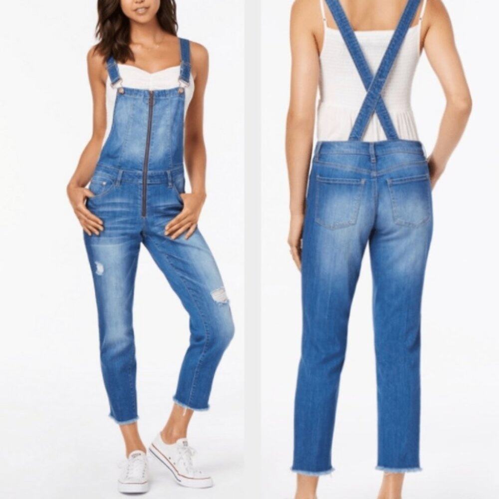 Dollhouse DRAMA denim Ripped Overalls PLUS SIZE 22